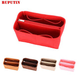 Felt Makeup Organizer Insert Bag for Handbag Travel Inner Purse