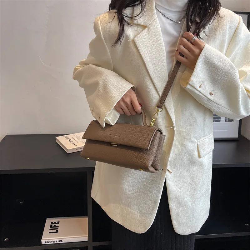 Double Layer Ladies Bag Retro Messenger Bag Casual Mobile Phone Bag