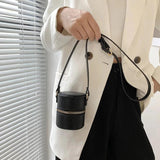 Women Lipstick Pocket Mini Shoulder Bag Crossbody Bags Soft PU Leather 