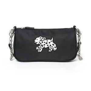 Retro Nylon Underarm Bag for Women Chain Shoulder Crossbody Bags