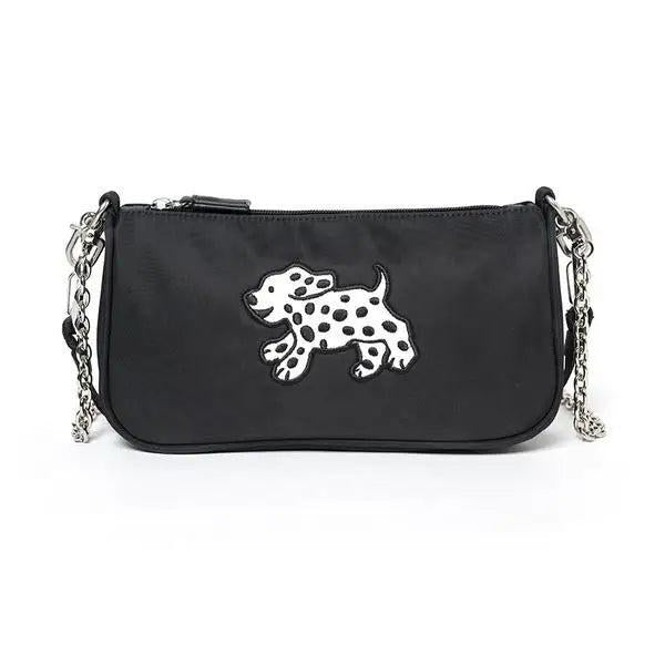 Retro Nylon Underarm Bag for Women Chain Shoulder Crossbody Bags