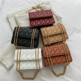 Chain Crossbody Bags Solid High Bag for Women