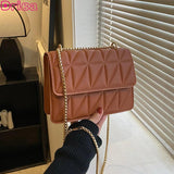 Chain Crossbody Bags Solid High Bag for Women