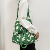 Casual Crochet Bags Satchel Bag Flowers Shoulder Bags Knitted Women's Handbags