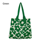 Casual Crochet Bags Satchel Bag Flowers Shoulder Bags Knitted Women's Handbags