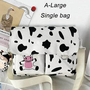 Cow Print Crossbody Bag Waterproof Shoulder Bags for Women