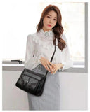 Soft Leather Shoulder Messenger Bag for Fashionable Mothers