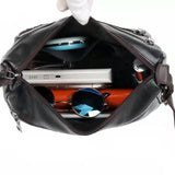 Soft Leather Shoulder Messenger Bag for Fashionable Mothers