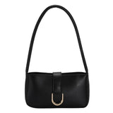 Women Shoulder Bags Handbags Square Solid Pu Leather Casual Bag