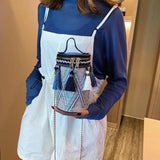 Ethnic Chain Woven Bag Single Shoulder Messenger Bag