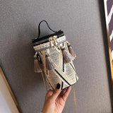Ethnic Chain Woven Bag Single Shoulder Messenger Bag