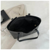 Vintage Texture Tote Handbag for Women - High-capacity Armpit Shoulder Bag