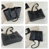 Vintage Texture Tote Handbag for Women - High-capacity Armpit Shoulder Bag