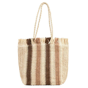 Summer Beach Woven Tote Shoulder Bag