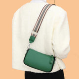 Vintage Women Pu Shoulder Bags Solid Crossbody Handbags Soft Texture