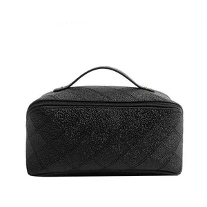 Leather Cosmetic Bag Portable Travel Cosmetic Storage Bag
