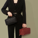 Leather Cosmetic Bag Portable Travel Cosmetic Storage Bag