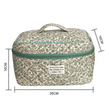 Quilted Cotton Makeup Handbag Toiletry Organizer