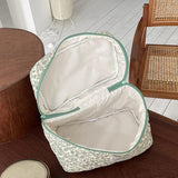 Quilted Cotton Makeup Handbag Toiletry Organizer
