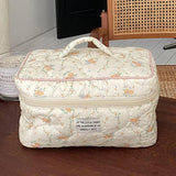 Floral Print Travel Cosmetic Bag Large Capacity Pencil Case