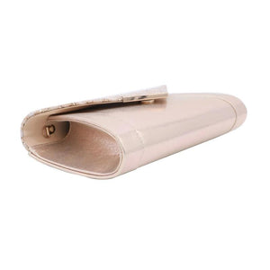 Leather Clutch Bag with Sequin Decoration for Wedding Bride