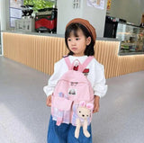 Kids Cartoon Backpack Small School Bag Casual Bookbag Mini Rucksack