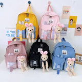 Kids Cartoon Backpack Small School Bag Casual Bookbag Mini Rucksack