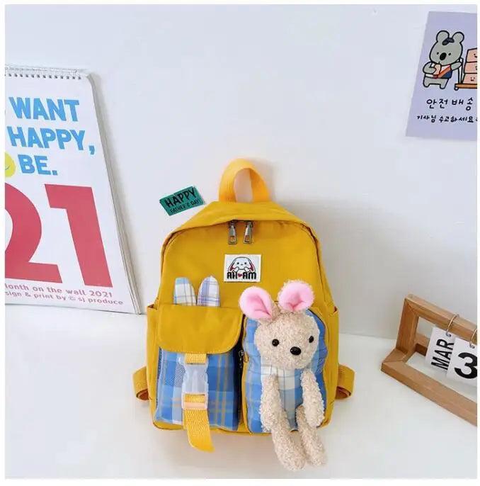 Kids Cartoon Backpack Small School Bag Casual Bookbag Mini Rucksack