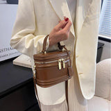 Barrel-shaped Shoulder Bags Women Crossbody Square Bag and Purses