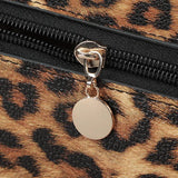 Leopard Print Makeup Bag Large Capacity Soft PU Leather Cosmetic Pouch