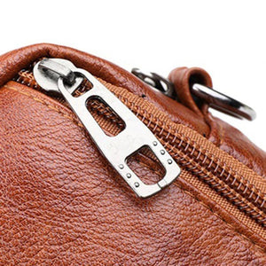 Vintage Chest Crossbody Bag PU Leather Phone Pouch Solid Shopper Anti-theft