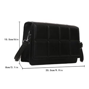 Plaid Small Crossbody Bag Lightweight for Weekend Vacation