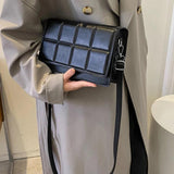 Plaid Small Crossbody Bag Lightweight for Weekend Vacation