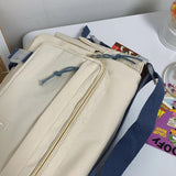 Nylon Messenger Bags Solid Crossbody Handbags Pockets Large Capacity