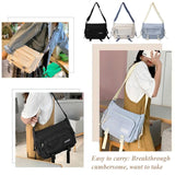 Nylon Messenger Bags Solid Crossbody Handbags Pockets Large Capacity