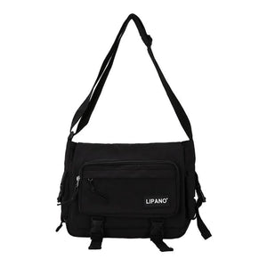 Nylon Messenger Bags Solid Crossbody Handbags Pockets Large Capacity