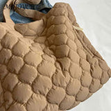 Quilted Underarm Bag Large Capacity Top-handle Bag