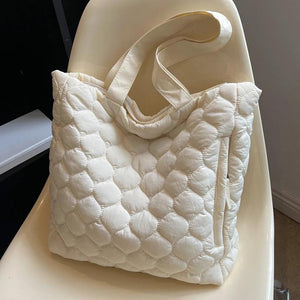 Quilted Underarm Bag Large Capacity Top-handle Bag