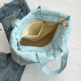 Quilted Ladies Shopper Bag Large Capacity Winter Underarm Bag