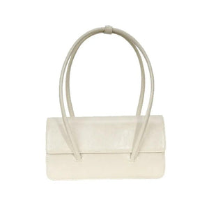Vintage Armpit Shoulder Purse Solid Flap Handbag Retro Clutches Bag