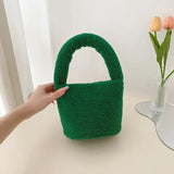 Lambhair Handbag And Purse Women Top-handle Bag Hot Winter Small Shopping Tote