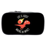 Dinosaur Print Cosmetic Cases Pencil Box T. Rex Pencil Bags Children