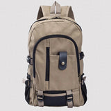 Men's Canvas Backpack Schoolbag Travel Sport Bag