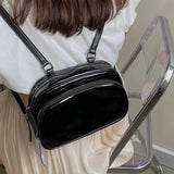 Mini Backpack Women's Shoulder Bags Solid Student Tote Handbag