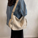 Canvas Shoulder Bag Women's Cross Body Handbag Tote Messenger Rucksack
