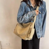 Canvas Shoulder Bag Women's Cross Body Handbag Tote Messenger Rucksack