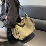 Canvas Shoulder Bag Women's Cross Body Handbag Tote Messenger Rucksack