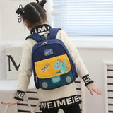 Kids Dinosaur Cartoon Backpack for Kindergarten Pupils