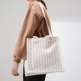South Korea Waterproof Embroidery Stripe Single Shoulder Bag