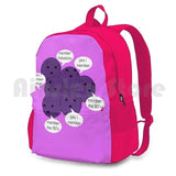 Blush Pink Outdoor Hiking Backpack Climbing Bag